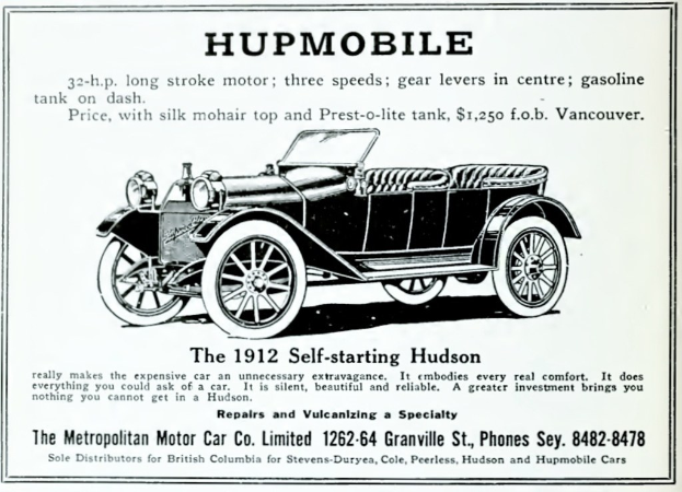 Anzeige mit einem Auto und begleitendem Text.